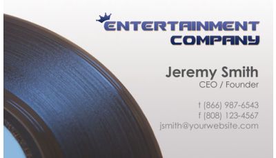 Record Label Business Card 001